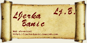 LJerka Banić vizit kartica